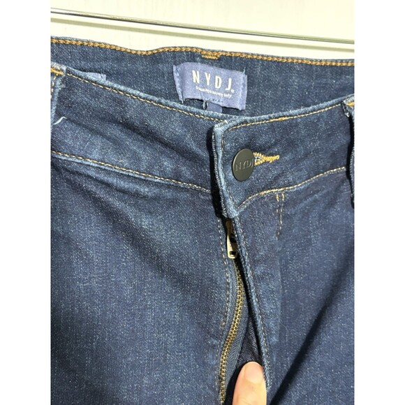 NYDJ Not Your Daughter's Jeans Women's 14 Blue Dark Wash Skinny Stretch Tummy - Picture 4 of 10